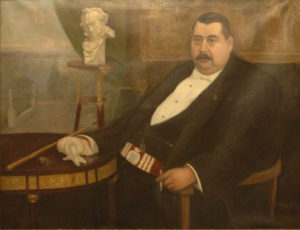 Retrato de Picadillo de Manuel Abelenda zapata, 1915, colgado en la Galería de Alcaldes de María Pita.